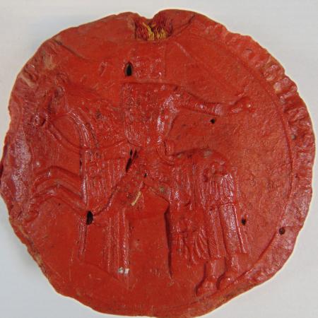 Sello menor Jaime II ACA 32 adverso