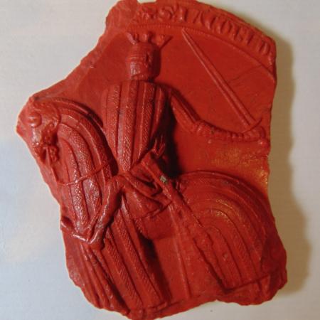 Sello mayor Jaime II ACA 52 reverso