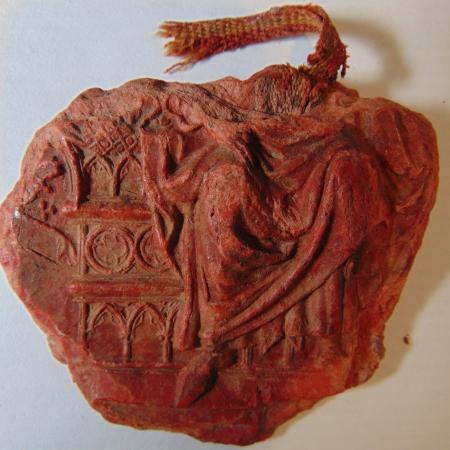 Sello mayor Jaime II ACA 54 reverso